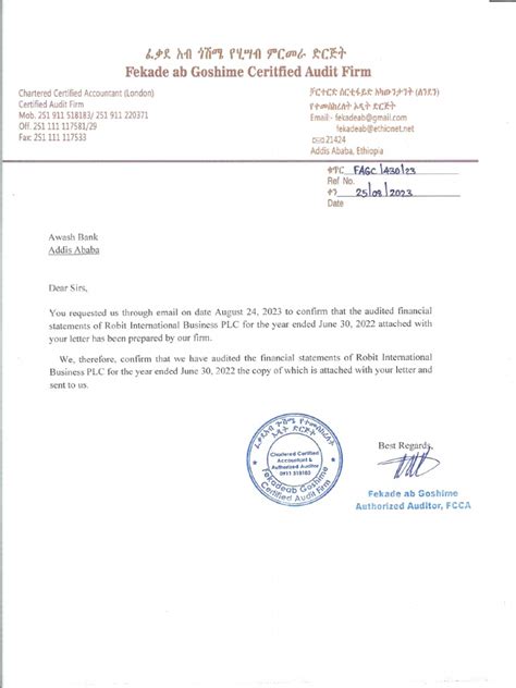 Confirmation Letter | PDF