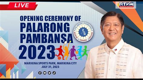 Opening Ceremony Of Palarong Pambansa Youtube