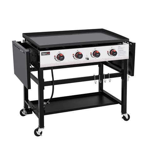 Royal Gourmet Gb4002 4 Burner Propane Gas Griddle With Folding Side Tables 36 Inch Flat Top