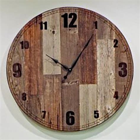 Reclaimed Wood Wall Clocks Wall Design Ideas