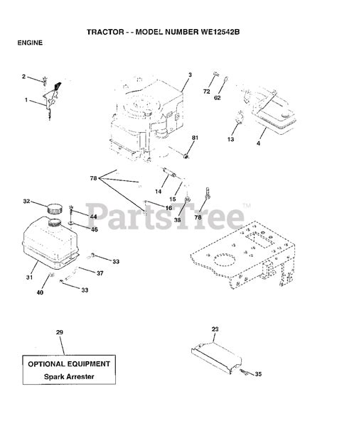 Weed Eater We B Weed Eater Lawn Tractor Engine Parts