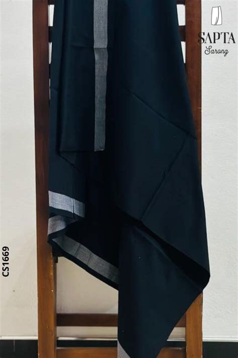 Black Handloom Sapta Sarong Cs1669 East Star Handlooms