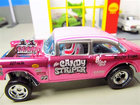 Hot Wheels RLC '55 Chevy Bel Air Gasser candy striper