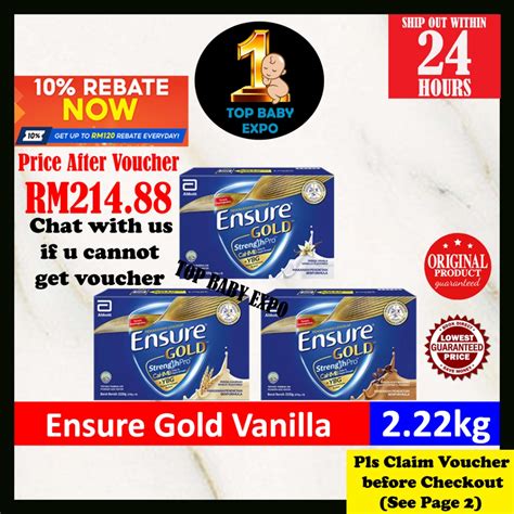 Ensure Gold Vanilla Wheat Coffee Kg Exp Shopee