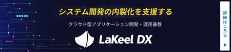 システム開発の内製化、実現に向けた課題とは？ 失敗しないためのカギは「ローコード開発」と「ソフトウェアの部品化と再利用」 Lakeel Dx