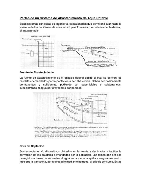 SOLUTION Partes De Un Sistema De Abastecimiento De Agua Potable