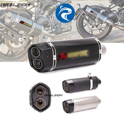 Reygeak Mm Inlet For Akrapovic Double Outlet Mufflers Pipes Universal