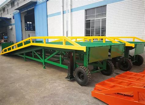 Manual Adjustable Container Loading Mobile Dock Ramp