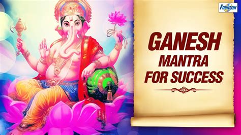 Ganesh Mantra For Success Shree Ganesh Shankar Tanaiya Mantra Youtube