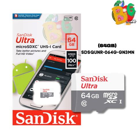 64gb 100mbs Sdsqunr 064g Gn3mn Sandisk Ultra Microsdxc Th