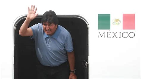 Renuncia de Evo Morales el líder boliviano llega a México tras recibir