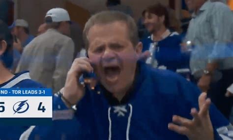 A Leafs Fan Absolutely Losing His Mind With Joy After