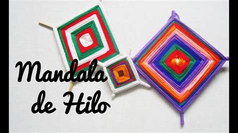 Mandala De Hilo Manualidad Youtube