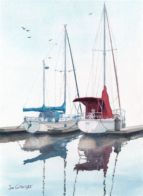 Sailboat Painting Watercolor At Paintingvalley Explore Collection