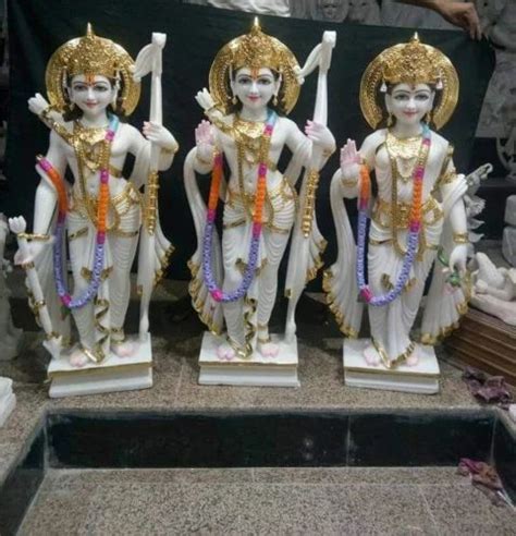 White Painted Marble Ram Darbar Statue For Worship At Rs 125000 In Jaipur