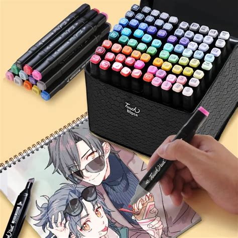 Touchlilt Color Art Markers Manga Drawing Markers Pen Alcohol Based