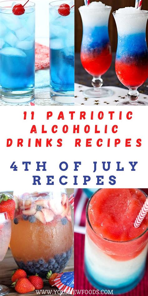 4th Of July Drinks Awesome Alcoholic Patriotic Recipes 4th Of July