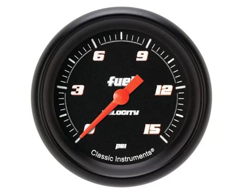 Classic Instruments Velocity Black Series Fuel Pressure Gauge