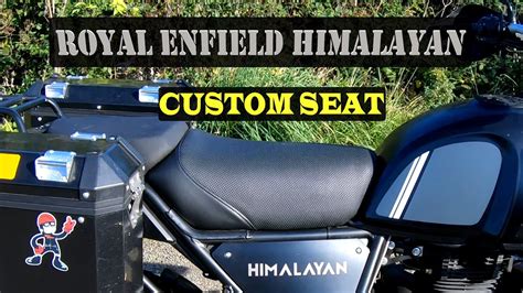 Royal Enfield Himalayan Sas Custom Seat Modification Youtube