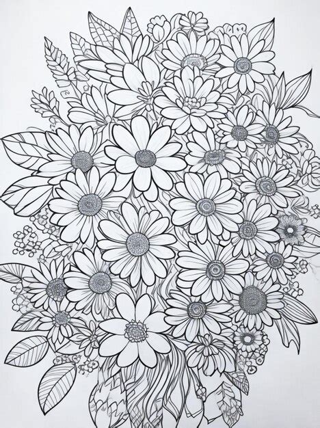 Jolis Coloriages De Fleurs Pour Adultes