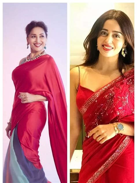 Marathi Actresses Who Stunned In Red Saree Times Of India