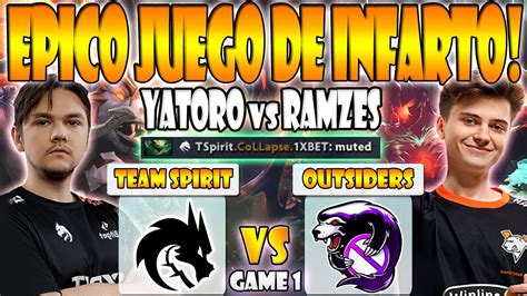 Team Spirit Vs Outsiders Bo Game Ramzes Vs Yatoro Pgl