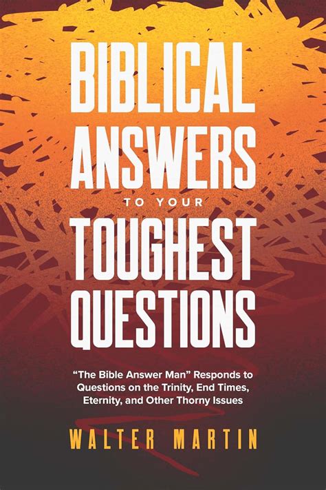 Buy Biblical Answers To Your Toughest Questions The Bible Answer Man