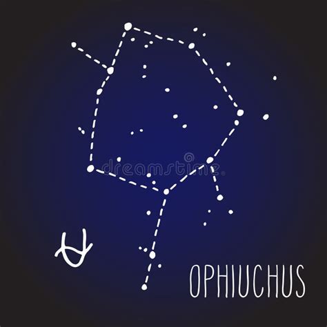 Constelaci N De La Muestra Del Zodiaco De Ophiuchus Ilustraci N Del