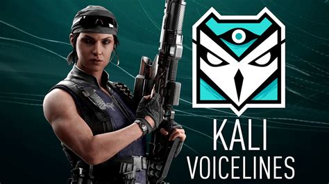 Rainbow Six Siege All Kali Voice Lines Youtube