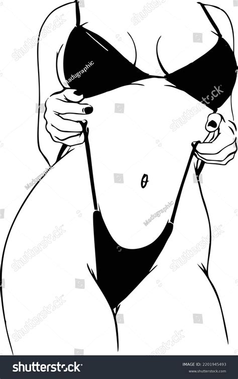 Hot Girl Line Art Drawing Vector Stock Vector Royalty Free 2201945493 Shutterstock