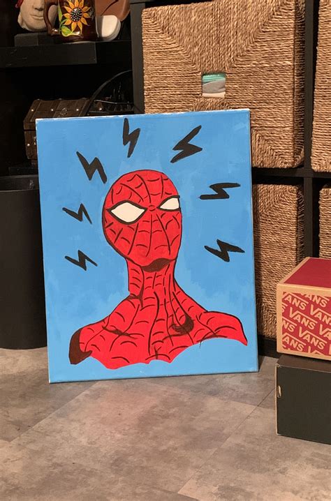 Spider Man Acrylic Painting Spiderman Painting Spiderman Drawing