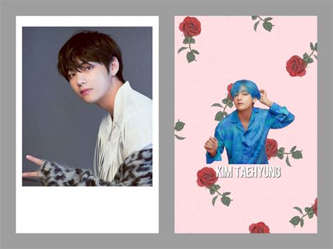 Bts Taehyung Photocard Template