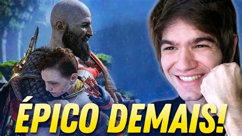 Lindo Reagindo Ao Novo V Deo Pico De God Of War Ragnarok A Sony