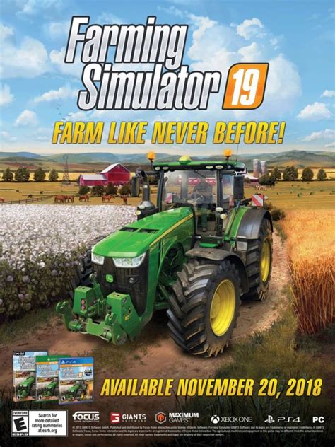 Farming Simulator 19 2018 Promotional Art Mobygames