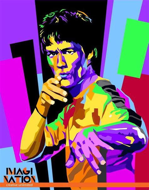 Bruce Lee In Pop Art Portrait Artofit