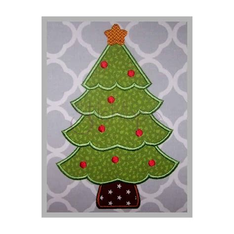 Christmas Tree Applique Design Stitchtopia