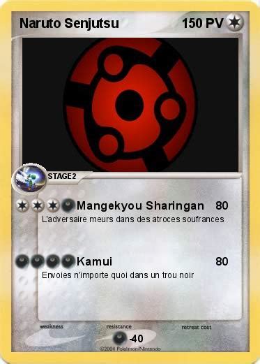 Pokémon Naruto Senjutsu 5 5 Mangekyou Sharingan Ma carte Pokémon