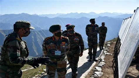 Indian Army Chief General Naravane Kashmir Visit Photos Reviews