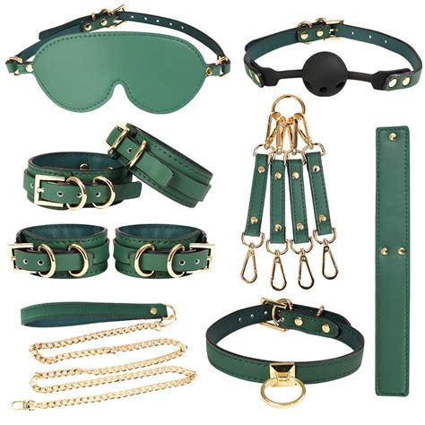 Bdsm Silicone Leather Pcs Set Of Couple Bondage Sex Products Handcuffs