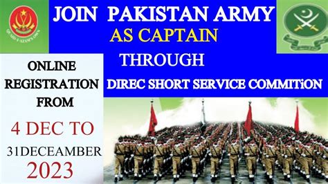 Join Pak Army As Captain Through Direct Short Service Commission Jobs