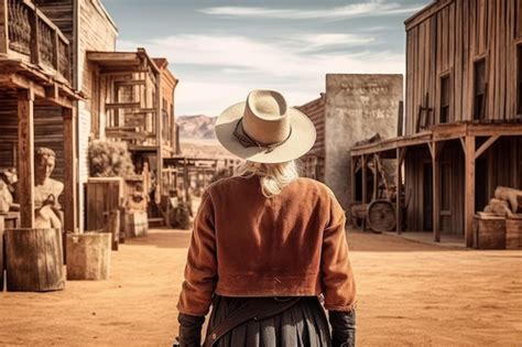 Premium Ai Image Cowboy Old Woman Wild West Generate Ai