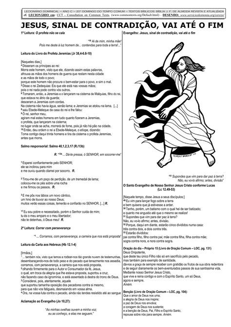 Leituras Domingo Tempo Comum Ano C Pdf