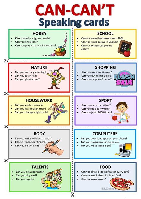 Esl Speaking Games For Kids