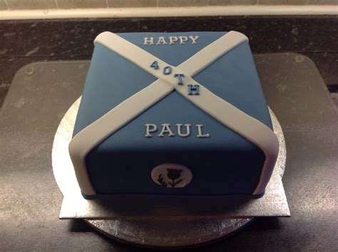 A Scottish Themed Birthday Cake Themed Birthday Cakes Birthday Cake