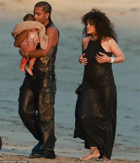 Rihanna And Aap Rocky Show Off Adorable Son In Beach Photoshoot In