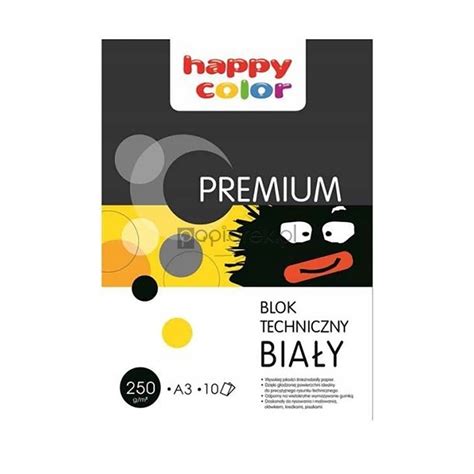 Blok Techniczny A Bia Y G Premium Happy Color