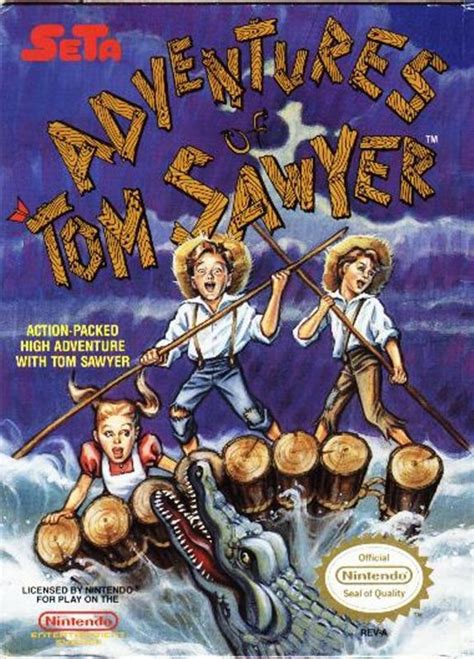 Adventures Of Tom Sawyer 1989 Nes Box Cover Art Mobygames