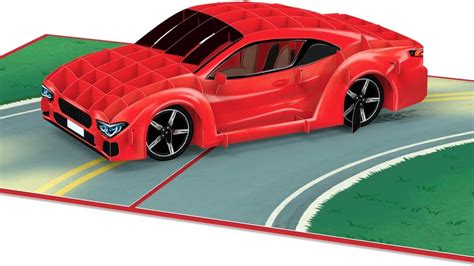 Papercrush Pop Up Karte Sportwagen Neu D Geburtstagskarte Mit