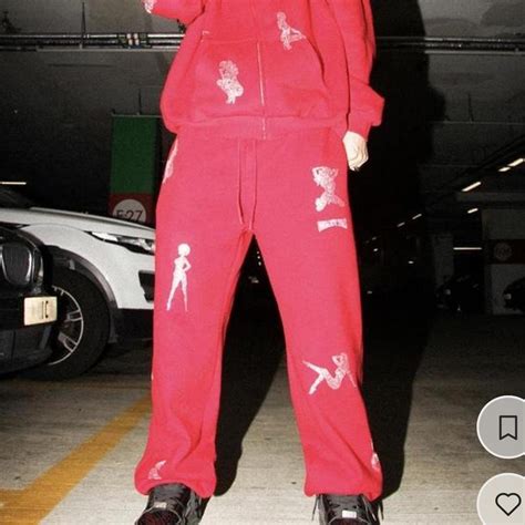 Named Collective Womens Red Joggers Tracksuits Depop