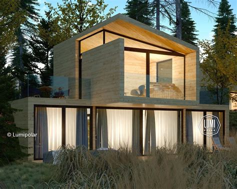 Prefab House Neo Cross Lumi Polar Eco Friendly Energy Saving